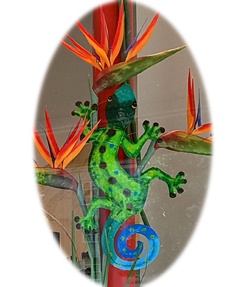 Bambus, Gecko, Krabbe